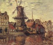THe Windmill on the Onbekende Gracht Claude Monet